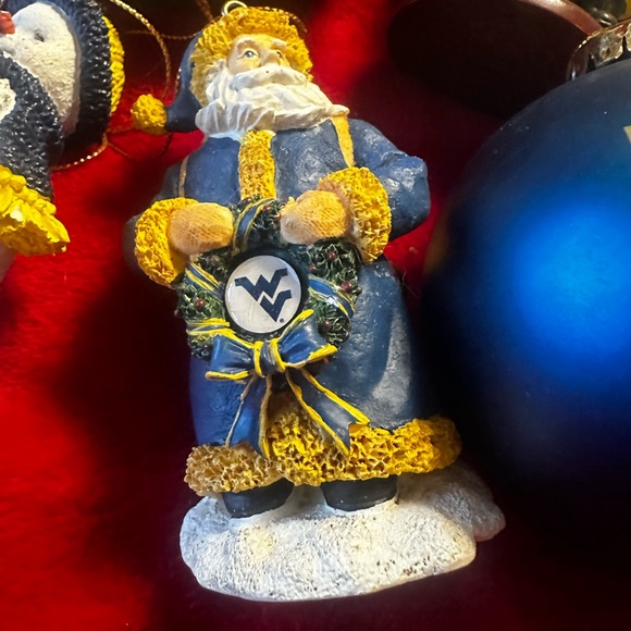 WVU West Virginia Mountaineers Christmas Ornament Bundle, Excellent condition. - Picture 4 of 10